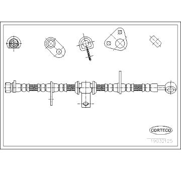 Brzdová hadice CORTECO 19032125