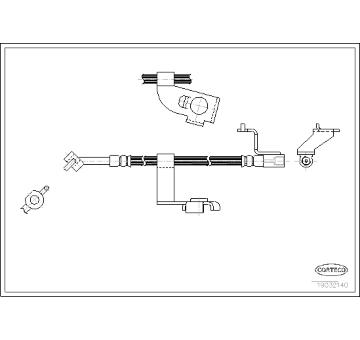 Brzdová hadice CORTECO 19032140