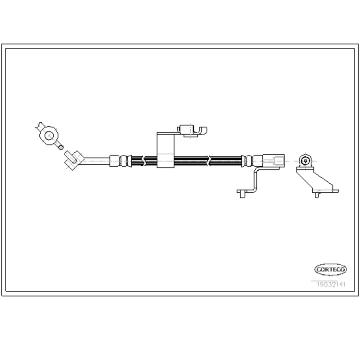 Brzdová hadice CORTECO 19032141