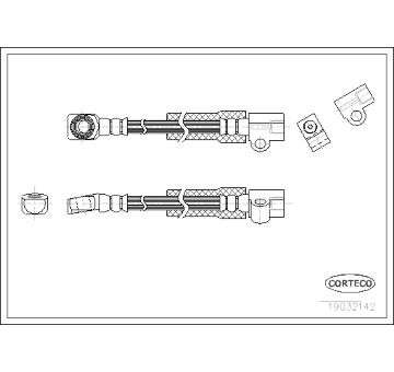 Brzdová hadice CORTECO 19032142