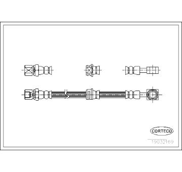Brzdová hadice CORTECO 19032169