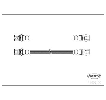 Brzdová hadice CORTECO 19032170