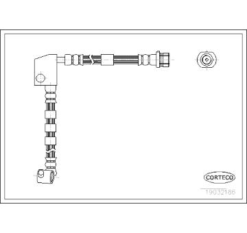 Brzdová hadice CORTECO 19032186