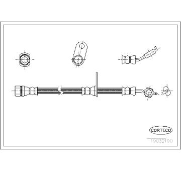 Brzdová hadice CORTECO 19032190