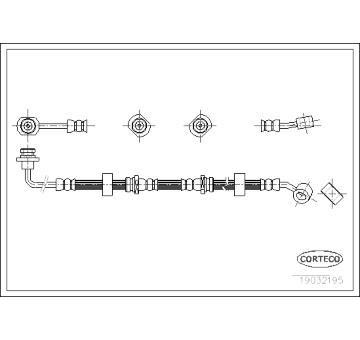 Brzdová hadice CORTECO 19032195