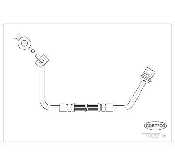 Brzdová hadice CORTECO 19032196