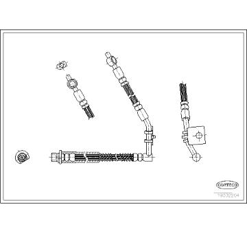Brzdová hadice CORTECO 19032204