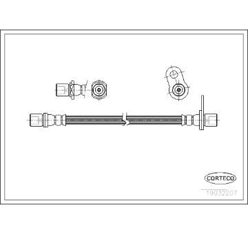 Brzdová hadice CORTECO 19032207