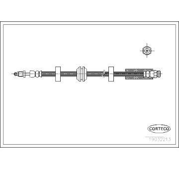 Brzdová hadice CORTECO 19032213