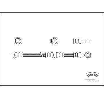 Brzdová hadice CORTECO 19032216