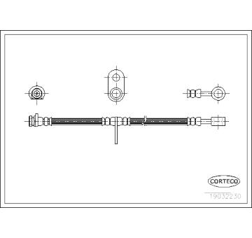 Brzdová hadice CORTECO 19032230