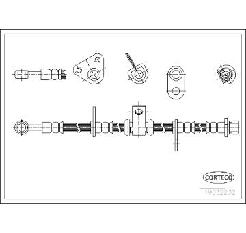 Brzdová hadice CORTECO 19032232