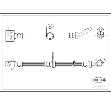 Brzdová hadica CORTECO 19032233
