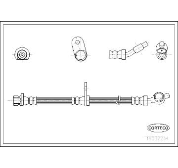 Brzdová hadice CORTECO 19032234