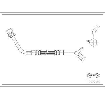 Brzdová hadice CORTECO 19032263