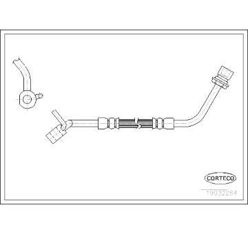Brzdová hadica CORTECO 19032264