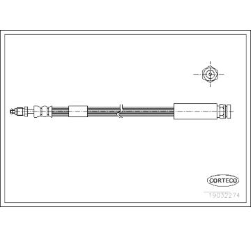 Brzdová hadice CORTECO 19032274