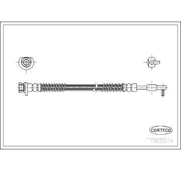 Brzdová hadice CORTECO 19032279