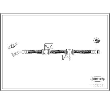 Brzdová hadice CORTECO 19032281
