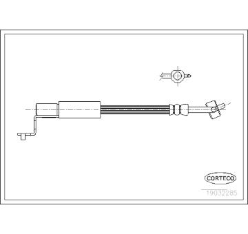 Brzdová hadice CORTECO 19032285