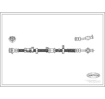 Brzdová hadice CORTECO 19032293