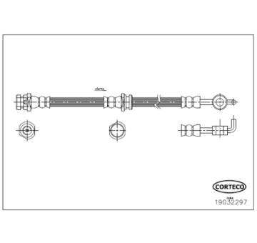 Brzdová hadice CORTECO 19032297