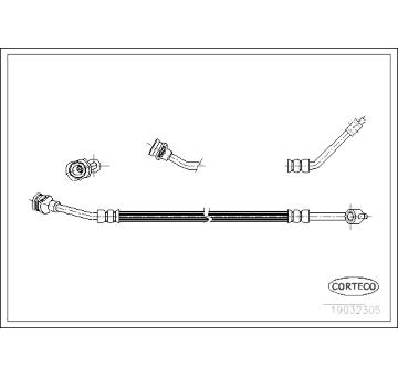 Brzdová hadica CORTECO 19032305