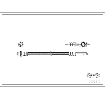 Brzdová hadice CORTECO 19032310