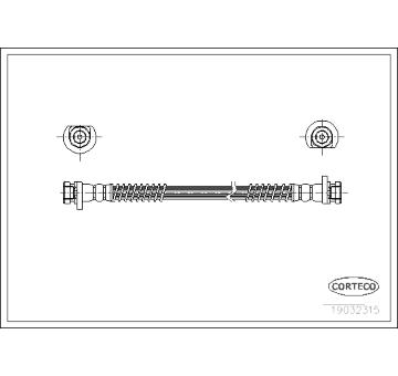 Brzdová hadice CORTECO 19032315