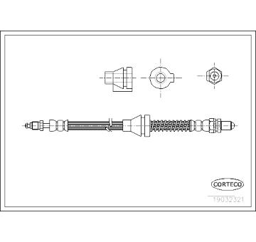 Brzdová hadice CORTECO 19032321