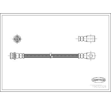 Brzdová hadice CORTECO 19032328