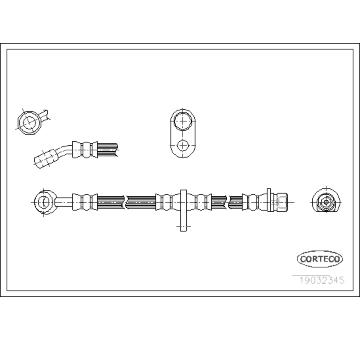 Brzdová hadice CORTECO 19032345