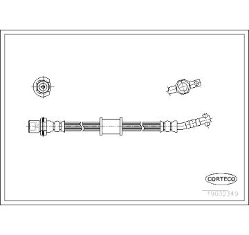 Brzdová hadice CORTECO 19032349