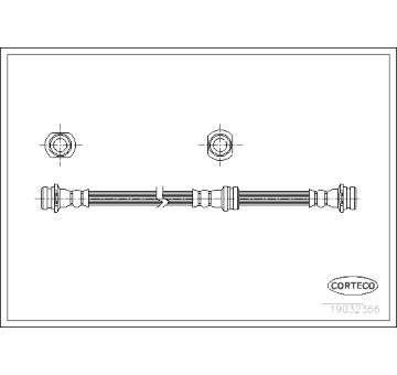 Brzdová hadice CORTECO 19032366