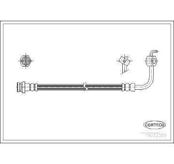 Brzdová hadice CORTECO 19032369