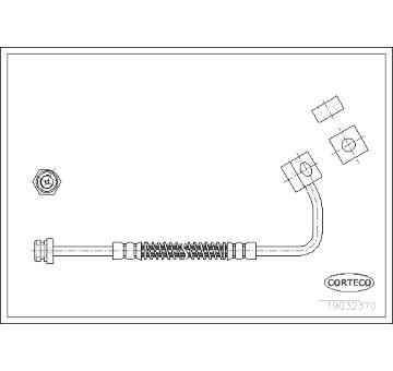 Brzdová hadice CORTECO 19032370