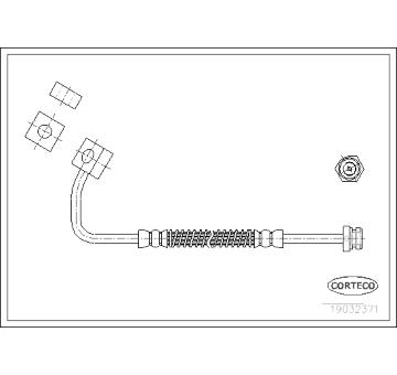 Brzdová hadice CORTECO 19032371