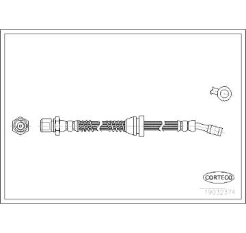 Brzdová hadica CORTECO 19032374