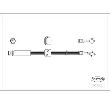 Brzdová hadice CORTECO 19032379