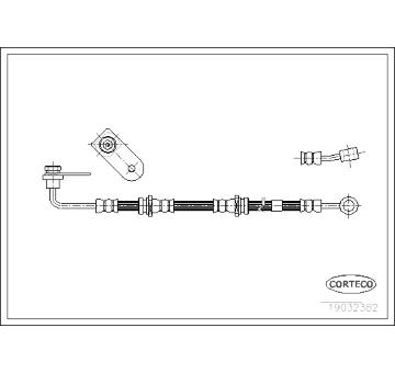 Brzdová hadice CORTECO 19032382