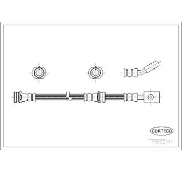 Brzdová hadice CORTECO 19032411