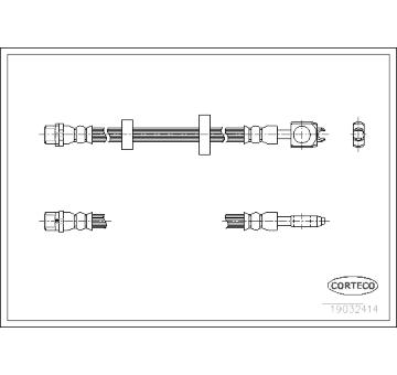 Brzdová hadice CORTECO 19032414