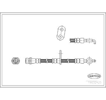 Brzdová hadice CORTECO 19032425