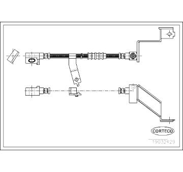 Brzdová hadice CORTECO 19032429