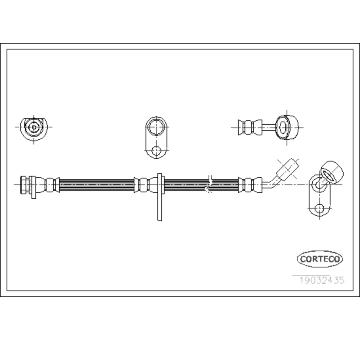 Brzdová hadice CORTECO 19032435