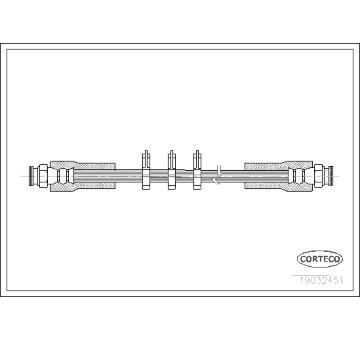 Brzdová hadice CORTECO 19032451