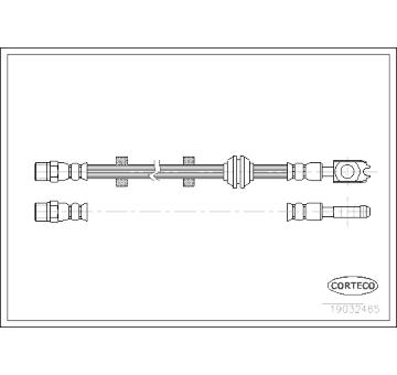 Brzdová hadice CORTECO 19032465