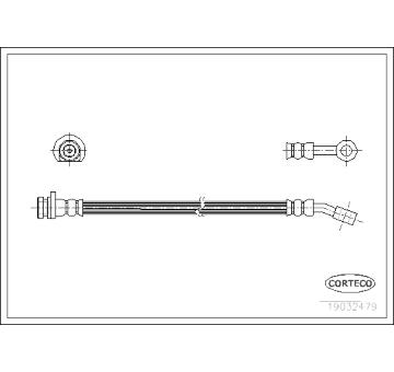 Brzdová hadice CORTECO 19032479