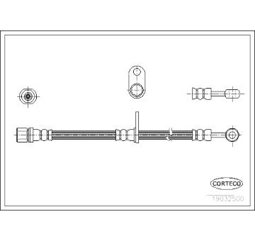 Brzdová hadice CORTECO 19032500