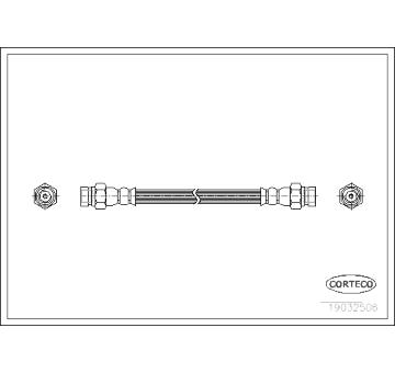 Brzdová hadica CORTECO 19032506